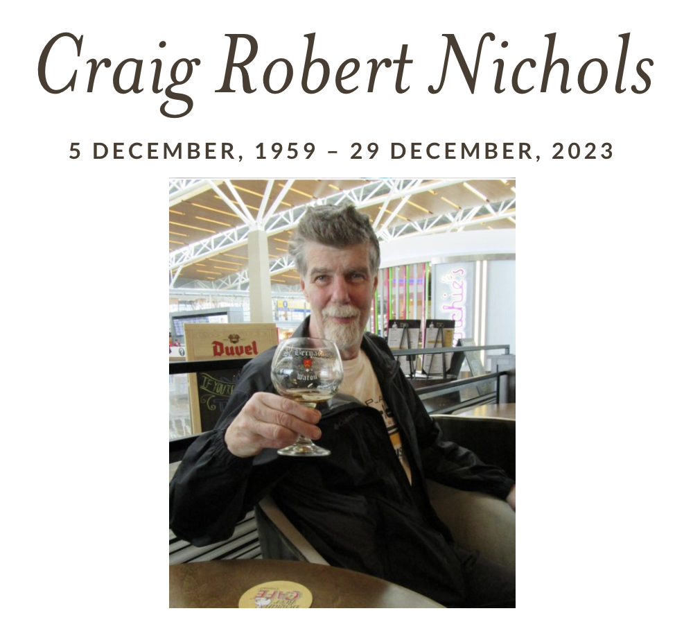 Featured image for “In Memoriam: Craig Robert Nichols”